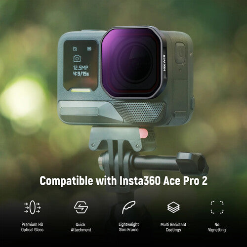 Neewer FL-91 Set de 4 Filtros ND8 16 32 64 para Insta360 Ace Pro 2