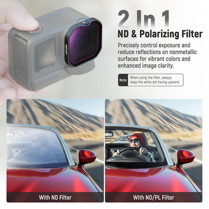 Neewer FL-91 Set de 4 Filtros ND8 16 32 64 para Insta360 Ace Pro 2