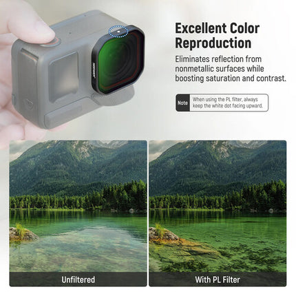 Neewer FL-91 Set de 4 Filtros ND8 16 32 64 para Insta360 Ace Pro 2