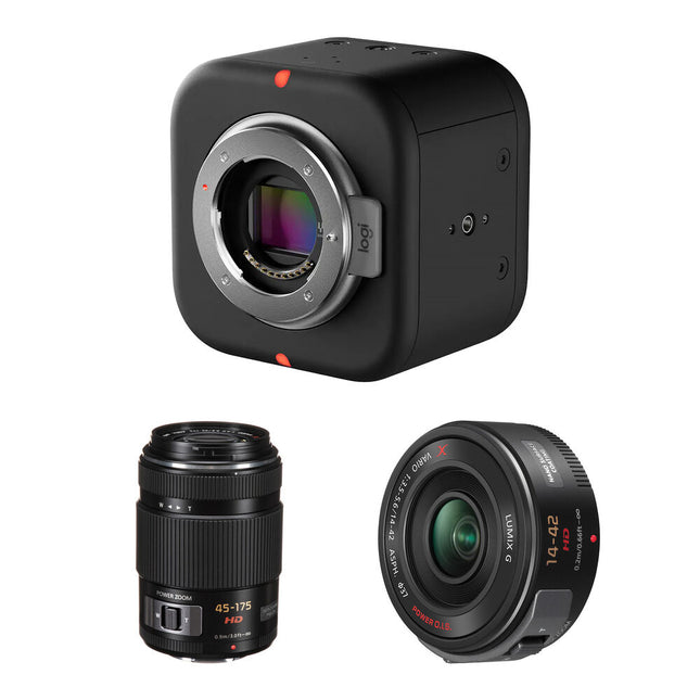 Logitech Mevo Core Cámara 4K sin Espejo con Objetivos 45-175mm y 14-42mm