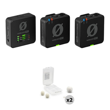 RODE Wireless PRO Sistema de Micrófono Inalámbrico 2 Personas con Kits Blancos para Exterior