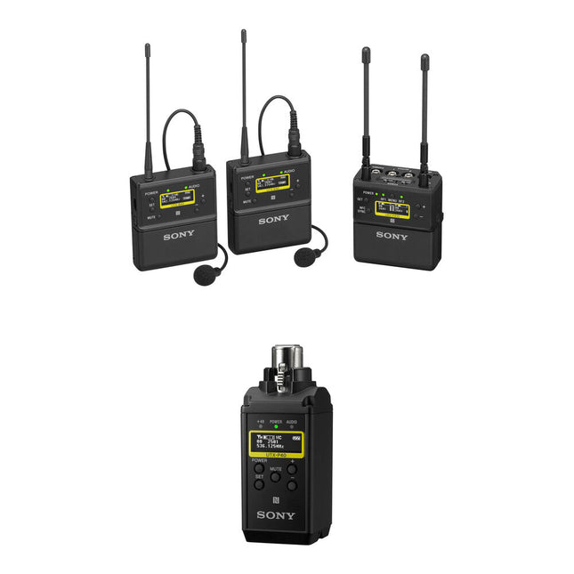 Sony UWP-D27 Sistema de Micrófono Inalámbrico para Cámara 2 Personas 330' Alcance 6 Horas Batería