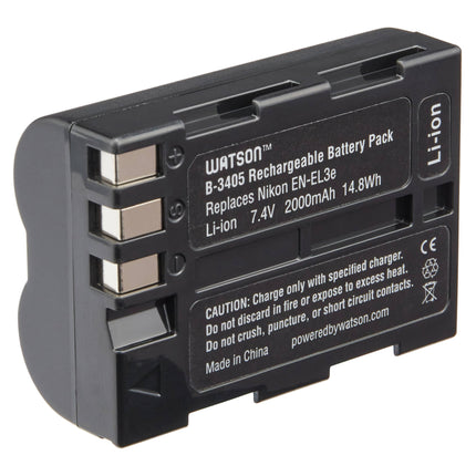 Watson EN-EL3e Batería de Litio 7.4V 2000mAh para Nikon con Garantía