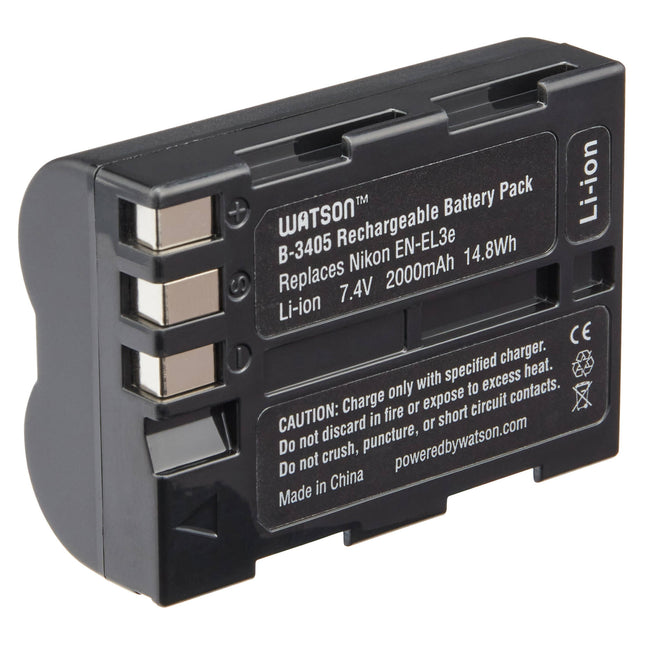 Watson EN-EL3e Batería de Litio 7.4V 2000mAh para Nikon con Garantía