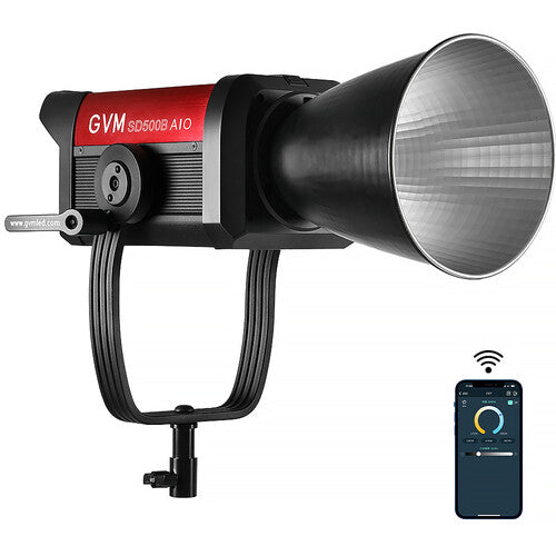 GVM SD500B AIO LED Bi Color Monolight 500W 23400 Lux 2700 6800K