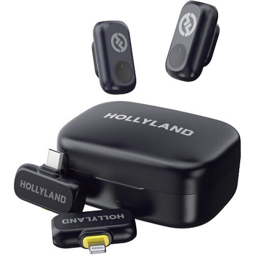 Hollyland LARK A1 Combo Sistema de Micrófono Inalámbrico 2 Personas 9 Horas Batería 650 Pies Alcance