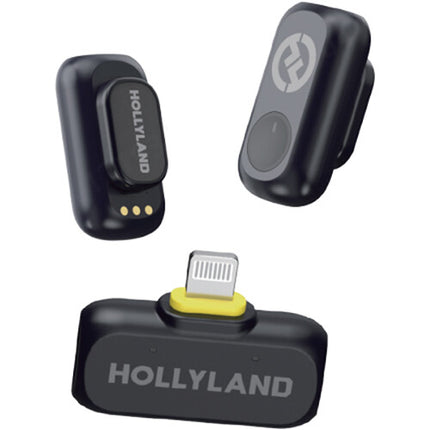 Hollyland LARK A1 Mini Duo Sistema Micrófono Inalámbrico 9 Horas Batería 650' Alcance Bluetooth