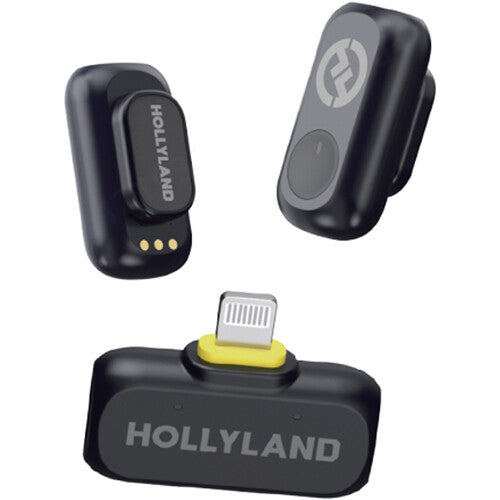 Hollyland LARK A1 Mini Duo Sistema Micrófono Inalámbrico 9 Horas Batería 650' Alcance Bluetooth