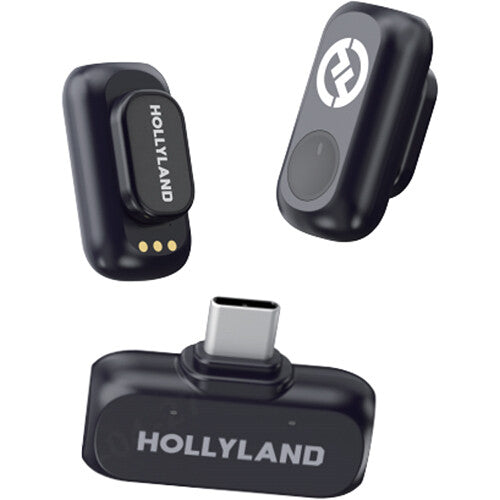 Hollyland LARK A1 Mini Duo Sistema Micrófono Inalámbrico 9H Batería 650ft Alcance USB-C