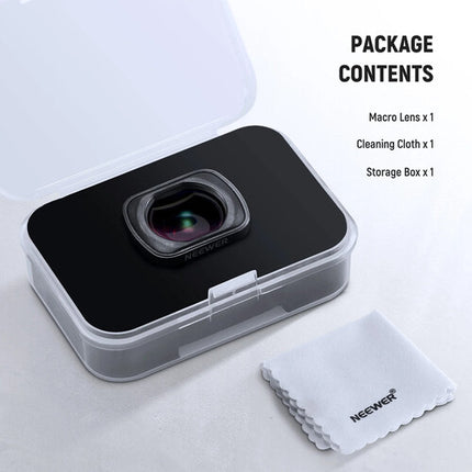 Neewer LS-64 Lente Macro 2x para DJI Osmo Pocket 3 Distancia 20-40mm Multicapa