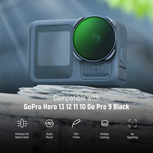 Neewer FL-GP23 Filtro Polarizador Circular para GoPro HERO13 a 9 con Estuche y Paño de Limpieza