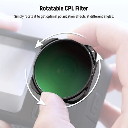 Neewer FL-GP23 Filtro Polarizador Circular para GoPro HERO13 a 9 con Estuche y Paño de Limpieza