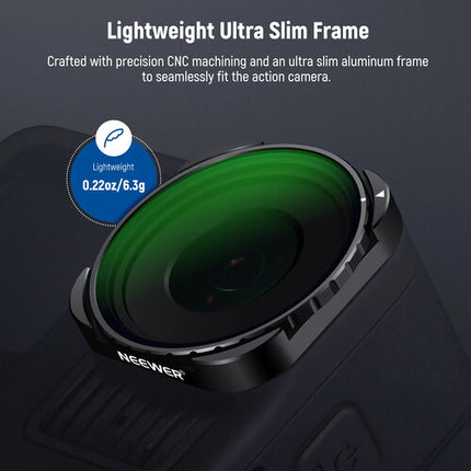 Neewer FL-GP23 Filtro Polarizador Circular para GoPro HERO13 a 9 con Estuche y Paño de Limpieza