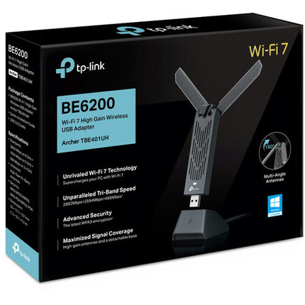 Adaptador USB Wi-Fi 7 TP-Link Archer TBE401UH Tri Banda 6164 Mb/s