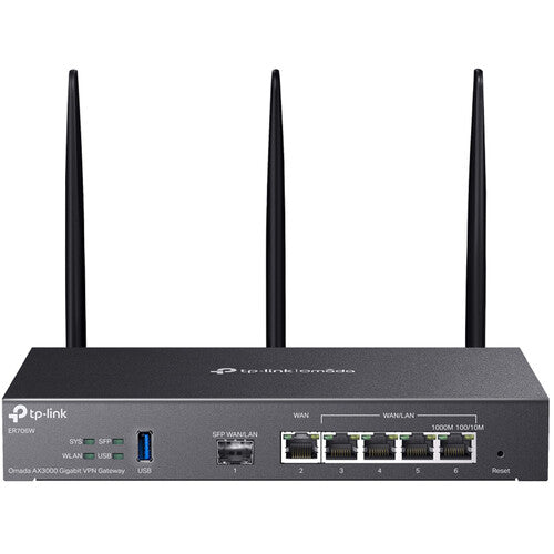 TP-Link ER706W Gateway VPN Gigabit Wi-Fi 6 AX3000 4 Puertos GbE SFP USB