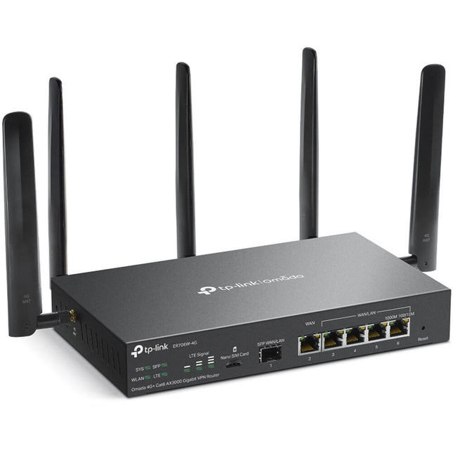TP-Link ER706W-4G Puerta de Enlace VPN Gigabit Wi-Fi 6 AX3000 4G+ Cat6