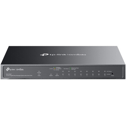 TP-Link Omada ES210GMP Switch de Red Gestionado 8 Puertos PoE+ 123W