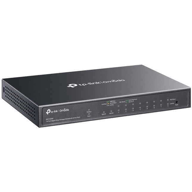 TP-Link Omada ES210GMP Switch de Red Gestionado 8 Puertos PoE+ 123W