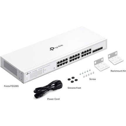 TP-Link Festa FS328G Switch Smart 24 Puertos Gigabit 4 SFP Slots Rackmount