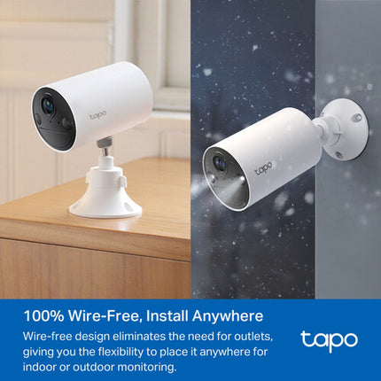 TP-Link Tapo C402 Cámara Exterior Inalámbrica 1080p Visión Nocturna 180 Días Batería