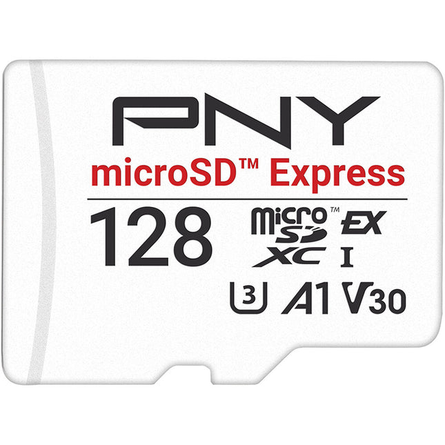 PNY 128GB microSD Express Tarjeta de Memoria UHS-I U3 V30 890MBs Lectura 550MBs Escritura