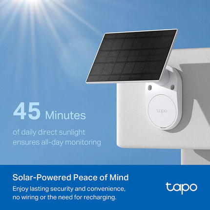 TP-Link Tapo C402 Kit Cámara de Seguridad Solar 1080p IP65 30m Visión Nocturna