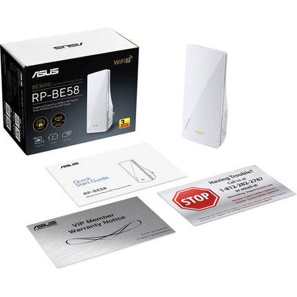 ASUS RP-BE58 BE3600 Extensor Wi-Fi 7 Dual Banda 3570 Mb/s 2200 pies²