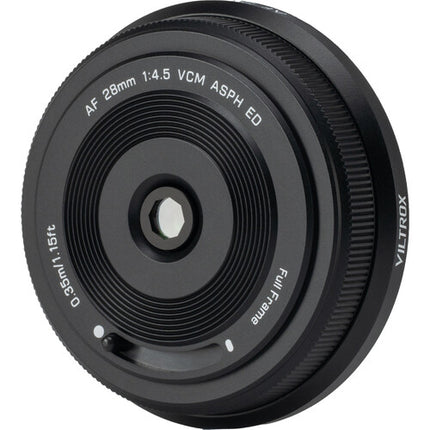 Viltrox AF 28mm f4.5 Z Lente Pancake Full Frame para Nikon Z
