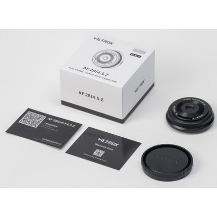 Viltrox AF 28mm f4.5 Z Lente Pancake Full Frame para Nikon Z