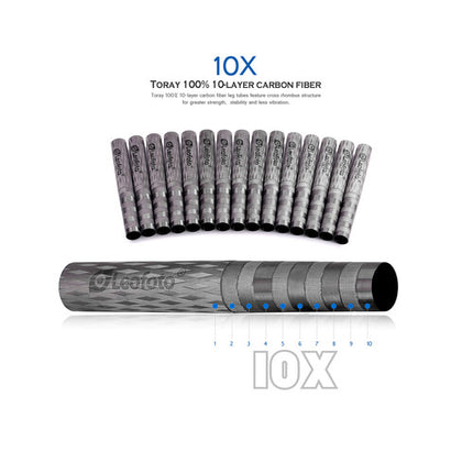 Leofoto LS-284CEX X trípode de fibra de carbono altura 60.5 LH-30LR cabezal bola