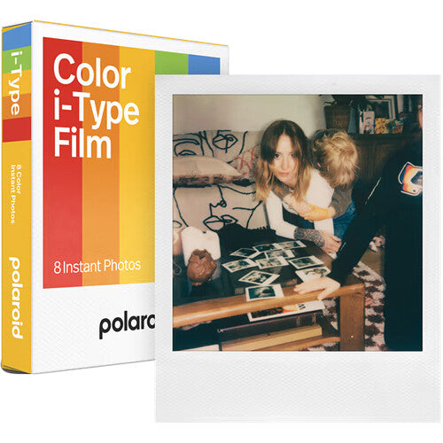 Polaroid Color i-Type película instantánea 8 exposiciones 3.1x3.1" ISO 640