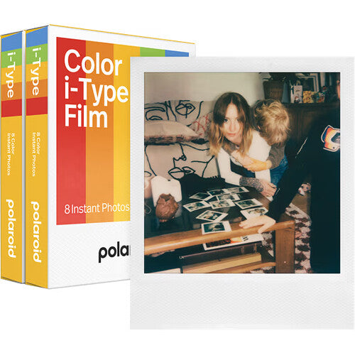 Polaroid Color i-Type película instantánea pack doble 16 exposiciones 3.1x3.1 pulg ISO 640