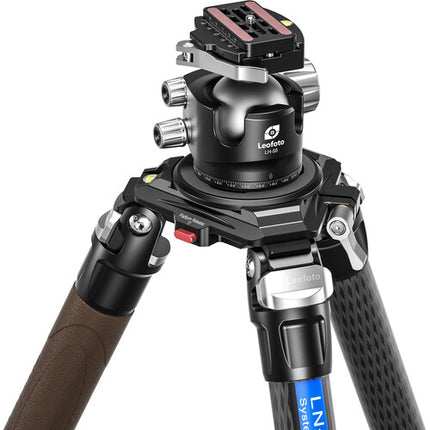 Leofoto LN-404C Trípode de Fibra de Carbono Capacidad 50kg Altura 17-193cm con Cabezal LH-55LR