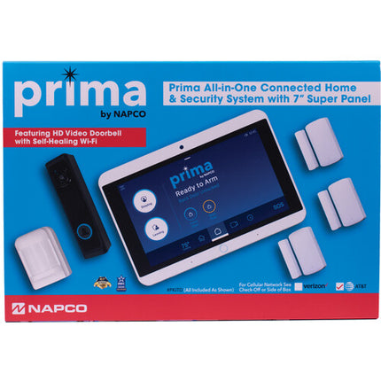 Prima by Napco PKIT1DA Sistema Wi-Fi Todo en Uno Pantalla 7" 1080p Cámara 2MP Exterior