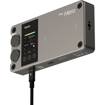 Kelvin Play Hero RGBACL Panel de Luz LED portátil 5600K 1202 Lux batería Li-Ion