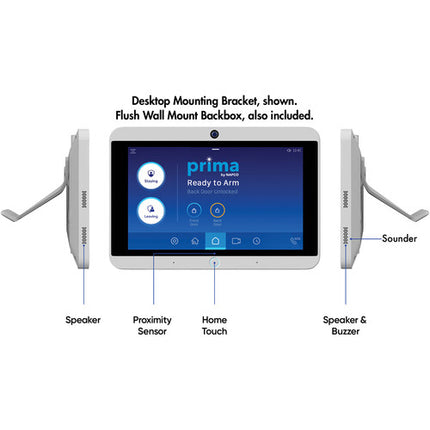 Prima by Napco PP1A Panel táctil 7" Wi-Fi 1024x600 y Cámara Wi-Fi 2MP