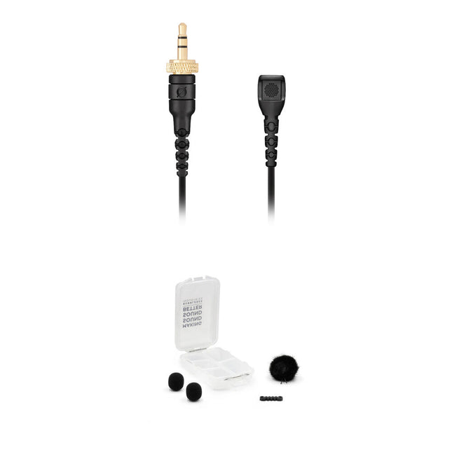 RODE Lavalier II Micrófono Lavalier Omnidireccional con Kit Outdoor Negro