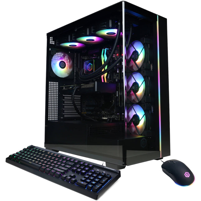 CyberPowerPC Gamer Supreme Liquid Cool PC sobremesa 4.4 GHz Ryzen 9 32GB RAM RTX 5070 12GB SSD 2TB RGB teclado y ratón