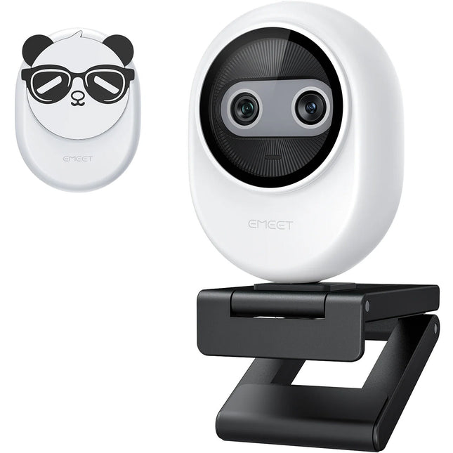 EMEET Piko Dual-Lens Webcam 4K UHD 73° FOV con cubierta privacidad
