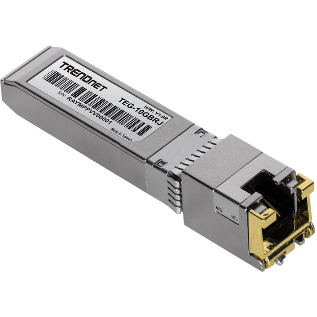 TRENDnet TEG-10GBRJ Módulo Transceptor 10 Gb/s RJ45 SFP+ cobre 30 m alcance