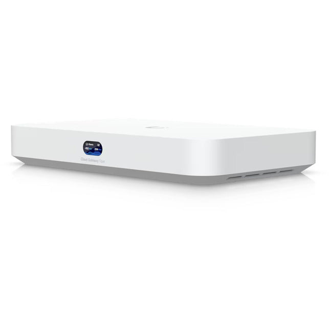 Ubiquiti UCG-FIBER Cloud Gateway Fibra 10G RJ45 PoE 30W Presencia