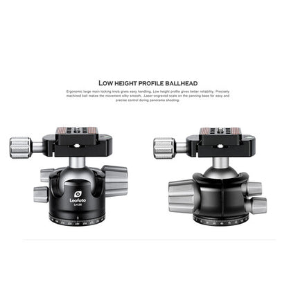 Leofoto LS-284C X Ranger Trípode de Fibra de Carbono 67.8" Altura y 22 lb Carga con Cabezal LH-36