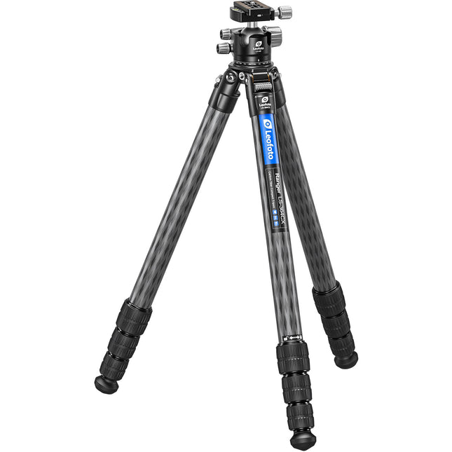 Leofoto LS-364CX Trípode de Fibra de Carbono con Cabezal Esférico LH-40 61.7" Altura de Trabajo 44.1 lb Capacidad