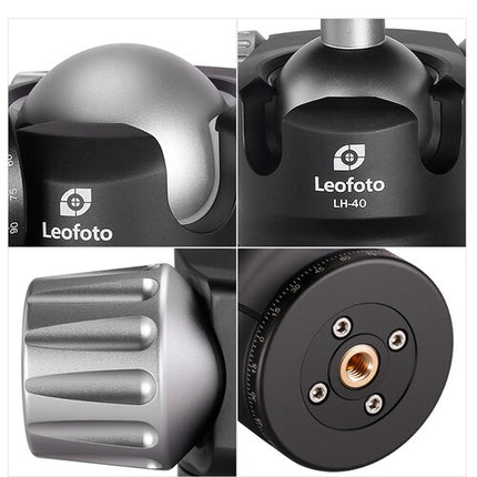 Leofoto LS-365CX Trípode de Fibra de Carbono 5 Secciones 63.7" Altura con Cabezal Esférico LH-40