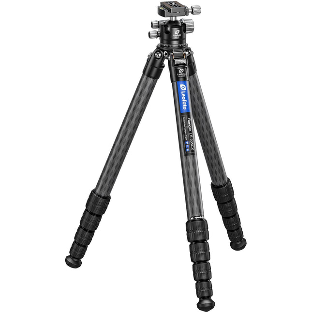 Leofoto LS-365CX Trípode de Fibra de Carbono 5 Secciones 63.7" Altura con Cabezal Esférico LH-40