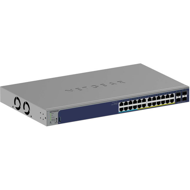 Netgear GS728TXUPv3 Switch de Red Gestionado 24 Puertos PoE++ 420W Rack