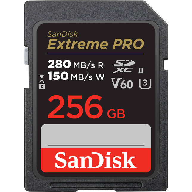 SanDisk 256GB Extreme PRO UHS-II Tarjeta de Memoria SDXC 280MBs 3-Pack