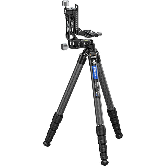 Leofoto Ranger LS-365CX Trípode de Fibra de Carbono 60 Inch con Cabezal Gimbal PG-1 55 lb Capacidad