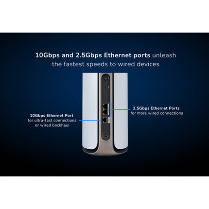 Netgear Orbi 970 BE27000 Satélite Wi-Fi Quad Banda 27 Gb/s 3300 m²