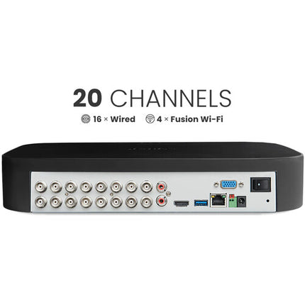 Lorex Fusion Series D863A62B DVR 20 canales grabación 4K 2TB HDD